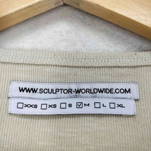 SCULPTOR ラグランフロントプリントL/S TEE レディース JPN:M