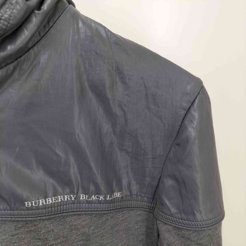 バーバリーブラックレーベル BURBERRY BLACK LABEL フーデッド 切り替えスウェット メンズ JPN:2