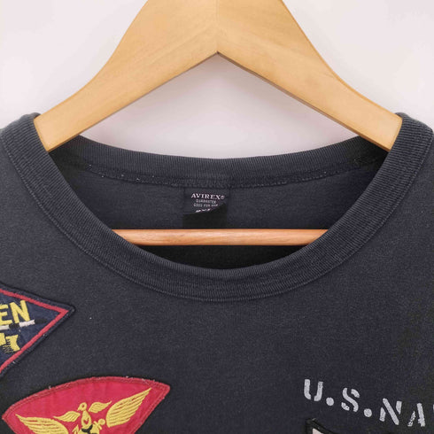 アヴィレックス AVIREX ワッペンデザインクルーネックTシャツ メンズ 2XL