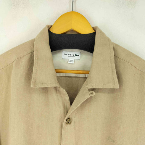 ラコステ LACOSTE リネン ビッグシルエットシャツアウター メンズ FR:41