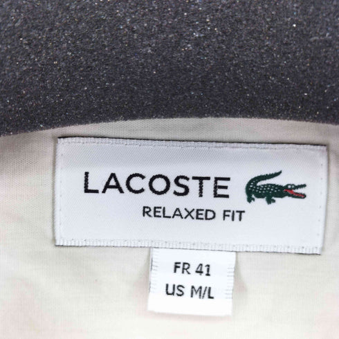 ラコステ LACOSTE リネン ビッグシルエットシャツアウター メンズ FR:41