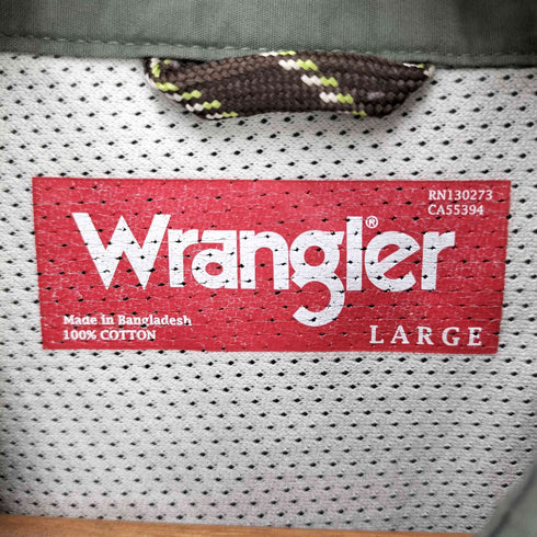 ラングラー Wrangler 裏地首元メッシュワークシャツ メンズ JPN:L