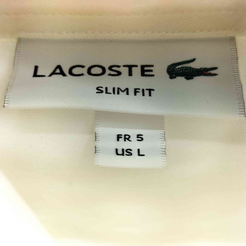 ラコステ LACOSTE 44Gハニカム 半袖ビズポロシャツ メンズ FR:5