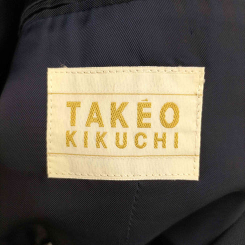タケオキクチ TAKEO KIKUCHI 紺ブレ 金ボタン ダブルテーラードジャケット メンズ 1