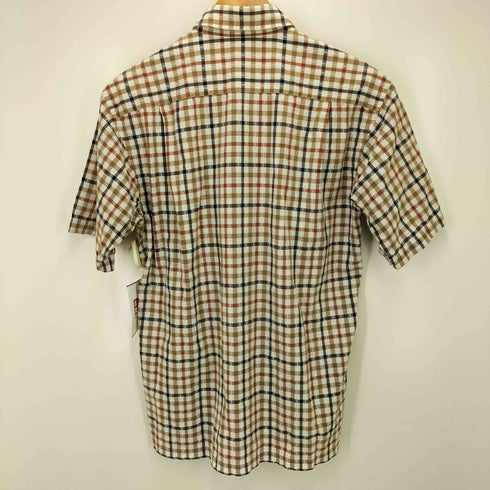 ダックスロンドン DAKS LONDON S/Sシアサッカーチェックシャツ メンズ M