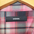 ディーゼル DIESEL XXL オンブレチェック ボックスシルエット 特殊加工 オーバーサイズシャツ メンズ import:XXL