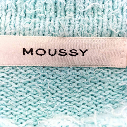 マウジー moussy CROPPED KNIT シャツ レディース FREE