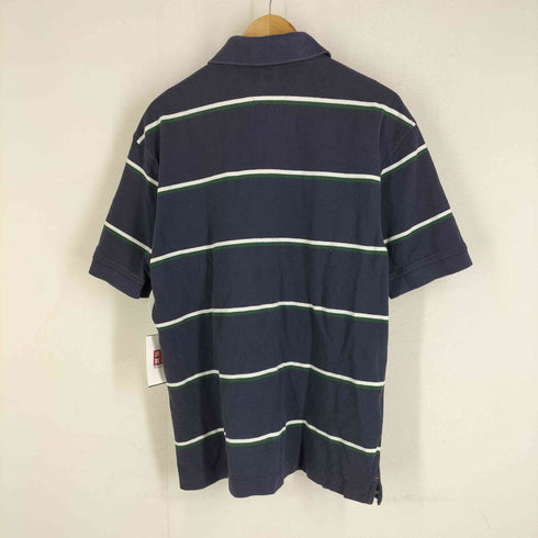 トミーヒルフィガー TOMMY HILFIGER ボーダー 鹿の子ポロシャツ メンズ JPN:L