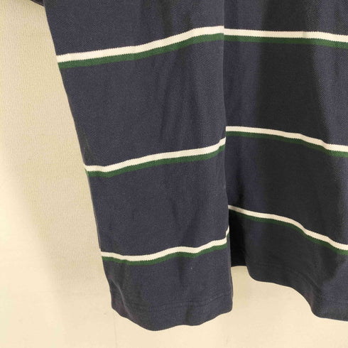 トミーヒルフィガー TOMMY HILFIGER ボーダー 鹿の子ポロシャツ メンズ JPN:L