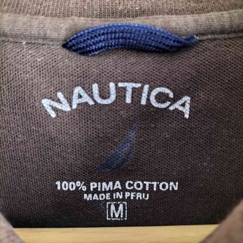 ノーティカ NAUTICA ボーダー 鹿の子ポロシャツ メンズ JPN:M