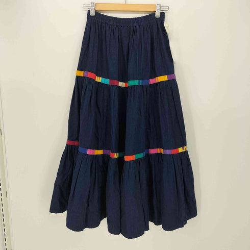 ARIA グアテマラ刺繍 シャンブレーロングスカート レディース ALL