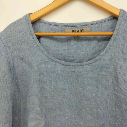 フラックス FLAX 00S クルーネック リネン ミックスカラー トップス レディース import:S