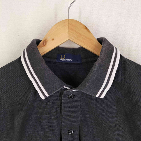 フレッドペリー FRED PERRY 別注 ブラックデニム 鹿の子ポロシャツ メンズ JPN:L