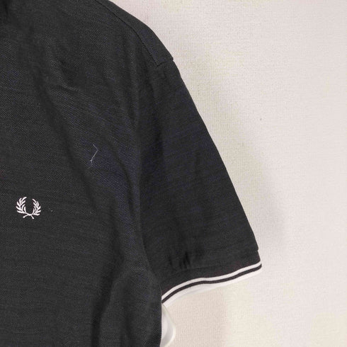 フレッドペリー FRED PERRY 別注 ブラックデニム 鹿の子ポロシャツ メンズ JPN:L