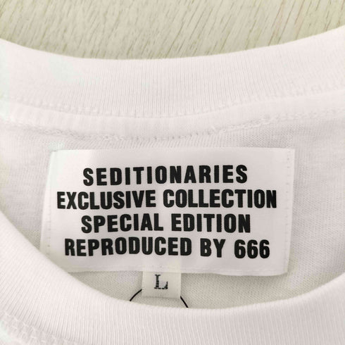 セディショナリーズバイトリプルシックス SEDITIONARIES by 666 バスト プリント インサイドアウト Tシャツ メンズ import:L
