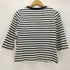 マーガレットハウエル MARGARET HOWELL 90S クルーネック コットン ボーダー 七分袖 Tシャツ レディース JPN:2