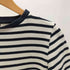 マーガレットハウエル MARGARET HOWELL 90S クルーネック コットン ボーダー 七分袖 Tシャツ レディース JPN:2