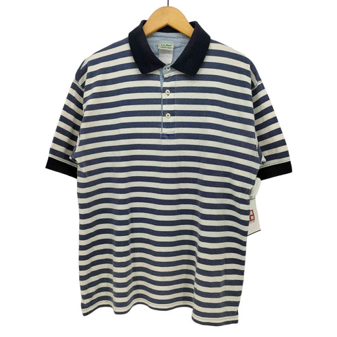 エルエルビーン L.L.Bean 80s CASCO BAY 鹿の子 ボーダー S/S ポロシャツ メンズ