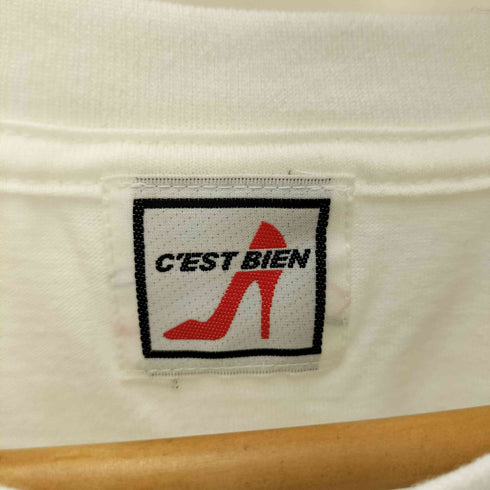 C'EST BIEN キャラクタープリントTシャツ メンズ