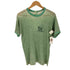 70-80S USA製 RUSSELL 金タグ 2nd ボディ 染み込み プリント リンガー Tシャツ トリム ボロ メンズ import:M
