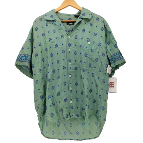 リズウェア LIZ wear 90S 総柄 S/S 開襟 シャツ メンズ import:M