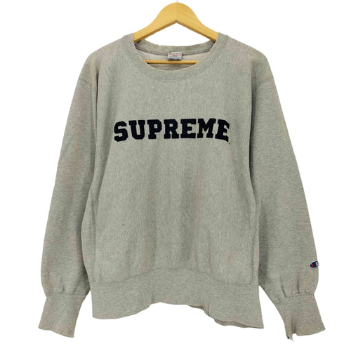 シュプリーム Supreme 90s 初期 メキシコ製 REVERSE WEAVE クルーネックスウェット メンズ import:L