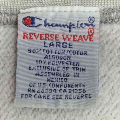 シュプリーム Supreme 90s 初期 メキシコ製 REVERSE WEAVE クルーネックスウェット メンズ import:L