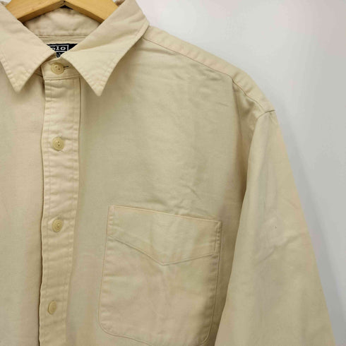 ポロバイラルフローレン Polo by RALPH LAUREN 90S LOWELL SPORT 無地 L/S シャツ メンズ import:XL