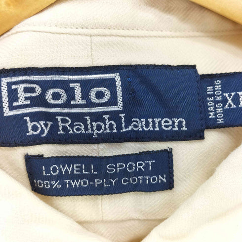 ポロバイラルフローレン Polo by RALPH LAUREN 90S LOWELL SPORT 無地 L/S シャツ メンズ import:XL