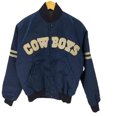 スターター STARTER 90S USA製 スタジアムジャンバー COW BOYS 内側キルティング メンズ JPN:3