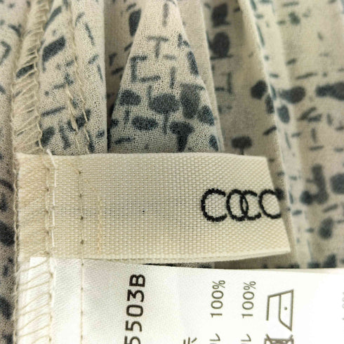 ココディール COCO DEAL 幾何プリントフリルプリーツワンピース レディース 1