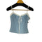 ザラ ZARA Light blue and white top レディース JPN:XS