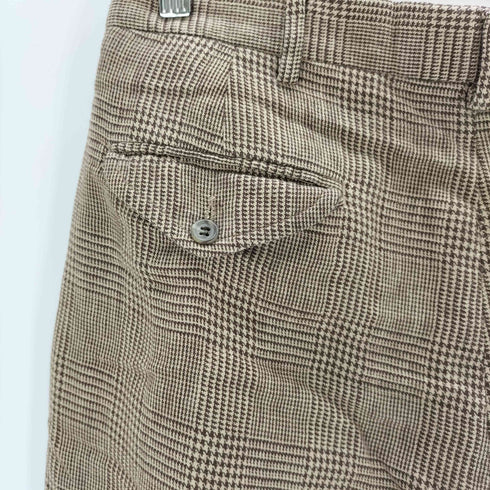 ポロバイラルフローレン Polo by RALPH LAUREN リネンコットン グレンチェック2タックスラックス メンズ