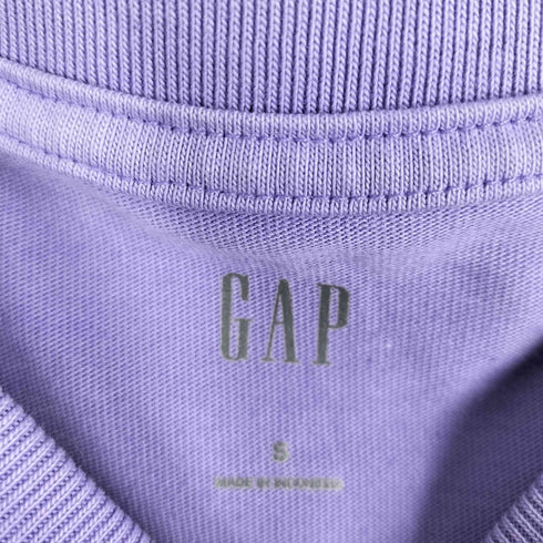 ギャップ Gap 前V字ガゼット センターロゴプリント スウェット地Tシャツ メンズ JPN:S