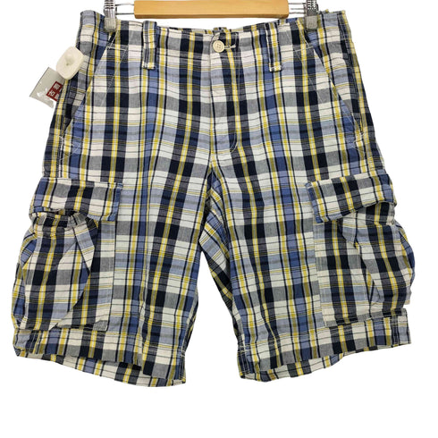 ポロジーンズカンパニーラルフローレン POLO JEANS COMPANY RALPH LAUREN 90-00s チェック柄 サイドポケット ハーフパンツ ショーツ メンズ US:32-33