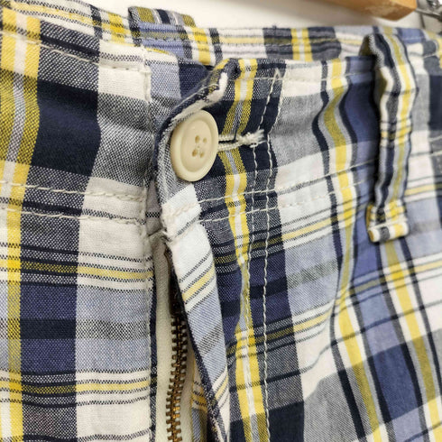 ポロジーンズカンパニーラルフローレン POLO JEANS COMPANY RALPH LAUREN 90-00s チェック柄 サイドポケット ハーフパンツ ショーツ メンズ US:32-33