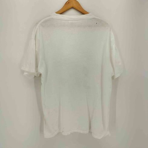 デルタ DELTA USA製 90S クルーネック プリント S/S Tシャツ JESUS SATAN メンズ import:L
