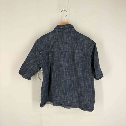 ザラ ZARA デニム ラスティック シャツ メンズ JPN:M