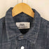 ザラ ZARA デニム ラスティック シャツ メンズ JPN:M