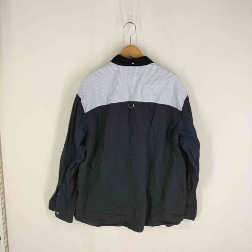 トミーヒルフィガー TOMMY HILFIGER マルチカラー 切替ストライプ リップストップBDシャツ メンズ JPN:M
