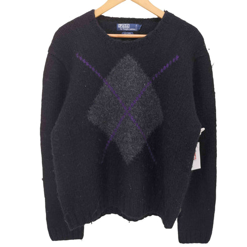 ポロバイラルフローレン Polo by RALPH LAUREN 90S Polo by Ralph Lauren アルパカ アーガイルニット メンズ JPN:L