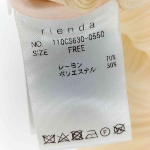 リエンダ rienda 23SS リボンデザイン BLS レディース FREE