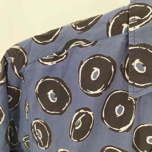 アニエスベーオム Agnes b.homme 90-00S リング 総柄 レギュラーカラー シャツ メンズ UK:36