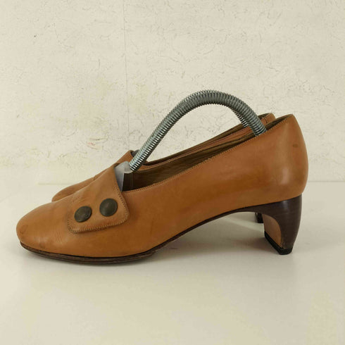 TRANS-PARENTS MADE IN ITALY スナップボタン レザーヒールパンプス VERO CUOIO レディース EUR:37
