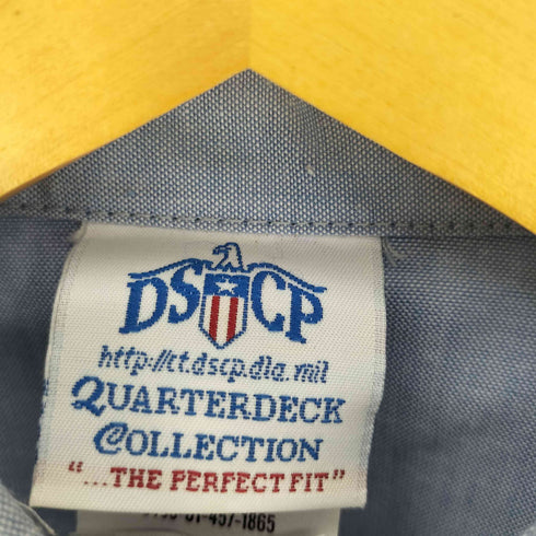 ユーエスネイビー U.S.NAVY 00S DSCP シャンブレー ユーティリティ ミリタリー シャツ 04年製 メンズ M-34SL