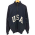 ポロバイラルフローレン Polo by RALPH LAUREN フロントプリントハーフジップスウェットシャツ メンズ JPN:M