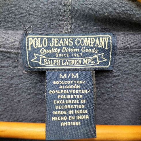 ポロジーンズカンパニーラルフローレン POLO JEANS COMPANY RALPH LAUREN フロントデザインプリントプルオーバーフーディ メンズ JPN:M