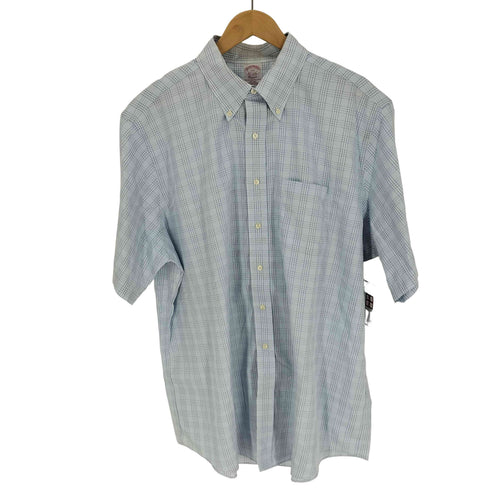 ブルックスブラザーズ BROOKS BROTHERS Classic ボタンダウン チェック S/S シャツ メンズ 17 1/2