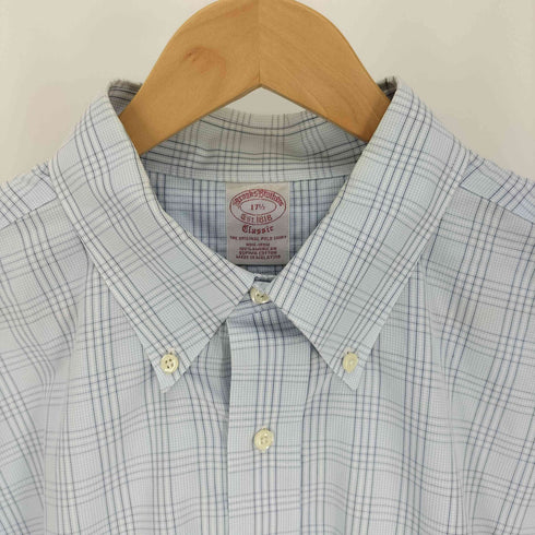 ブルックスブラザーズ BROOKS BROTHERS Classic ボタンダウン チェック S/S シャツ メンズ 17 1/2