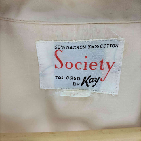 Society デザイン ステッチ キューバシャツ メンズ import:L